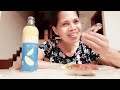 #Mukbang Fried Chicken / Bittergourd with Eggs / Rice / Lemon Drinks @Marilou Atacador