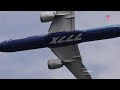 Vertical takeoff of the Boeing 777X leaves crowd speechless