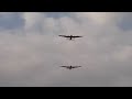 Lancasters (Thumper MKIII and Vera) fly past @ Derwent Reservoir Sept 21, 2014 (1st pass)