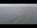 Kitesurfer on the North Sea shot with a DJI Mavic Air