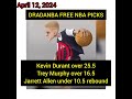 NBA PLAYER PROP PICKS, APRIL 10, 2024