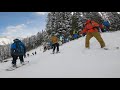 Powder Snowboarding at Crystal Mountain WA