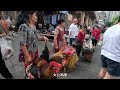 Strange fast food on the streets of China, eaten by thousands of people/Chongqing market/4k