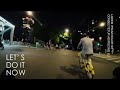 Biking by night in Shanghai