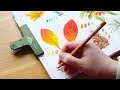 Finding inspiration in nature 🍁 Painting with Kuretake Gansai Tambi watercolours