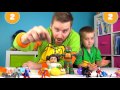 DadCity and Little Flash play Heroes and Villains! (Ninja Turtles Edition)