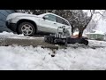 kyosho blizzard 2.0 plowing the driveway, 10x speed.