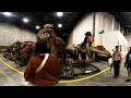 DINOSAURS COME TO LIFE!  Billings Productions Dinosaur Factory Tour Allen, TX. 360° 4k Ultra HD VR