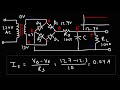 220V AC to 12V DC Converter Power Supply Using Diodes, Capacitors, Resistors, & Transformers