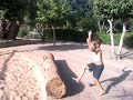 Kids in Marrakech learning parkour.