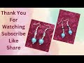 DIY EARRINGS AND PENDANT /JEWELLERY MAKING/FIVE DESIGNS