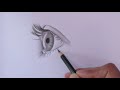 How to draw an eye/eyes easy(side view) Eye drawing easy step by step tutorial for beginners
