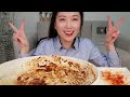 ASMR 갓김치 파김치 진짜장8봉지 먹방:) 8 Black fried ramen Green onion kimchi Mukbang