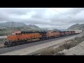 Trio BNSF Trains Meet At Cajon Junction Ca! #bigbossrailfanner