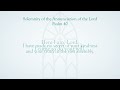 Psalm 40 - Solemnity of the Annunciation of the Lord