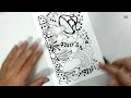 62 # 100 days of tangling | easy zentangle mushroom | zentangle doodle art | meditation art drawing