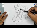 How to draw Kaiju no. 8 || step by step anime drawing || kaiju no. 8 drawing