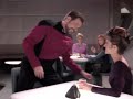 Riker sits down