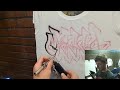 Graffiti Style Airbrush T shirts [Painting Live]
