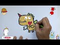 How To Draw a Cute Dino | рисуем динозавра для детей | Bolalar uchun dino chizish