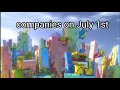 Companies on July 1st (De blob meme)