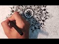 How To Draw Mandala Art for beginners |Easy  mandala Art | Step by Step| doodle zentangle
