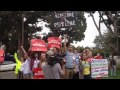 Keystone XL Rally at Obama Santa Monica Fundraiser #nokxl