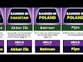 Comparison: Banned Names In Different Countries