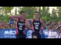 Jonny Brownlee helped over line by brother Alistair