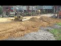 Bulldozer And Dump Truck Working Landfill 9 X 35 Meter - This Is Video Development City In Cambodia