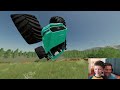 Racing Monster Trucks and Racecars at Abandoned Racetrack | Farming Simulator 22