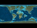 tectonic evolution of earth - 600 million years to the present (forward)
