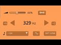 Literally just E4 (329 Hz) for 3 minutes and 20 seconds