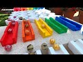 Marble Run 1000 Marbles Rain Gutter VS Mega Whirlpool ASMR Amakandu