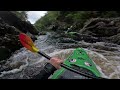 Tight paddling in the Meig gorge (Scotland)