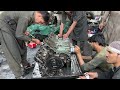 Mercedes Engine Restoration || How to Rebuild v8 Truck Engine with Basic tools