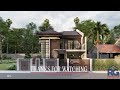 4 - Bedroom Two Storey House Design with Floor Plan ( 8.4 x 11.0m ) (Lot 11x 16)