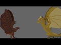 TyroRaptor New King Ghidorah | animation test