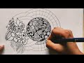2 Easy floral doodle art|| zentangle pattern|| mandala art