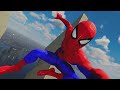 Marvel's Spider-Man Remastered in to the spider verse suit no comentery fidelity mode