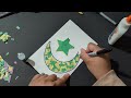White Paper Ramadan Card / Easy DIY Ramadan Mubarak Paper Crafts / Star & Moon Ramadan DIY Card