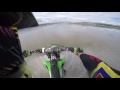 Dirtbike hydroplaning across Lake Omeo