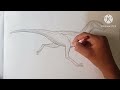 how to draw velociraptor 🦖🦖 step by step 😁 easy tutorial 🔥🔥🔥