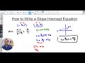 S1 4c Write a Slope Intercept Equation