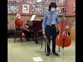 Ben’s Suzuki recital, Bach Unaccompanied cello