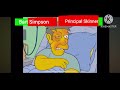 The Simpsons: Bart Simpson vs Principal Skinner with healthbars