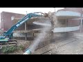 Castlegate center demolition chewing on the spiral car ramp