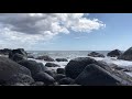 The Sound of Waves hitting the Rocks