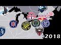 MLS Expansion Through The Years (1996-2021)