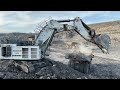 Liebherr 9350 Excavator || Over Burden Removal ~ miningmovies